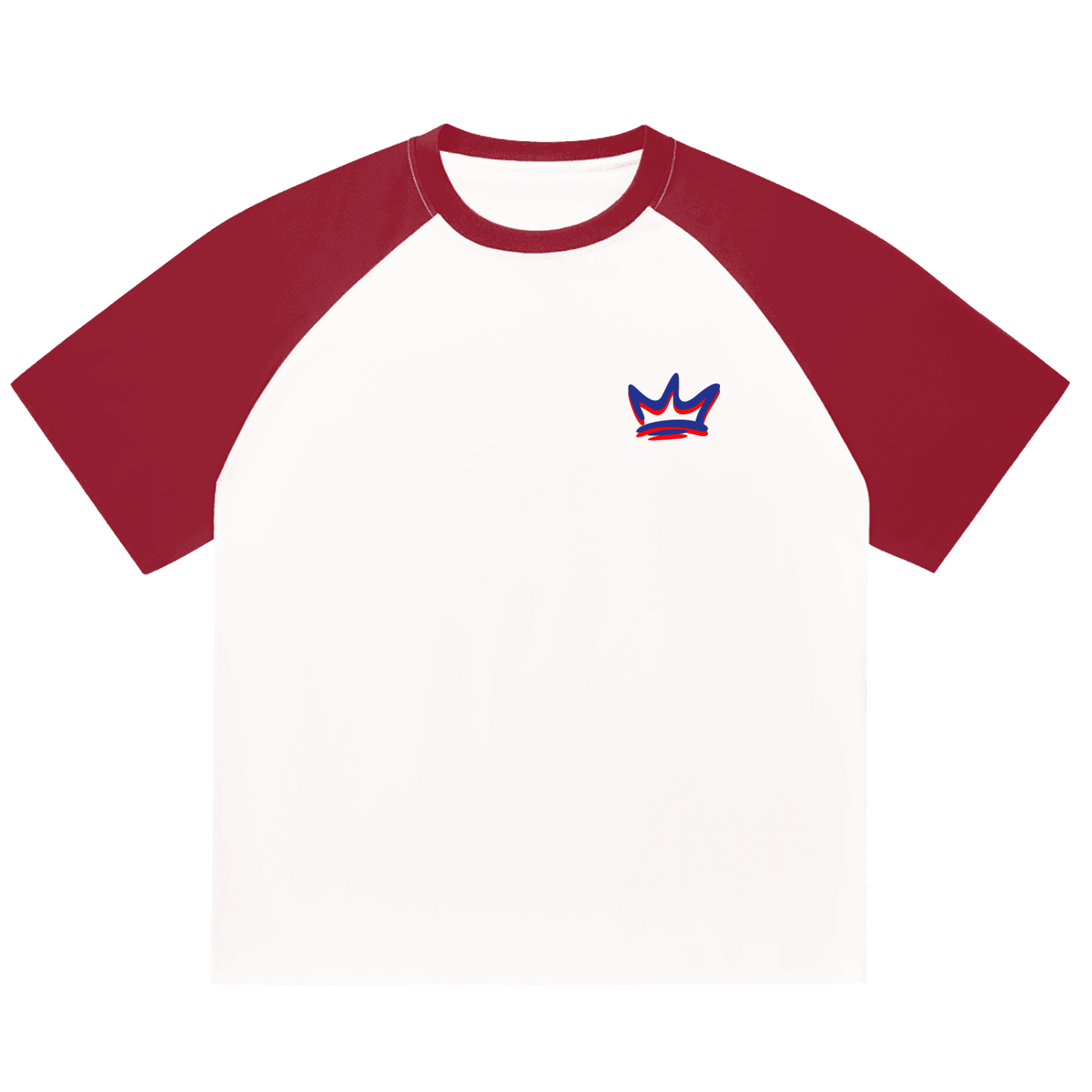 Color-Blocked Raglan Sleeve T-Shirt