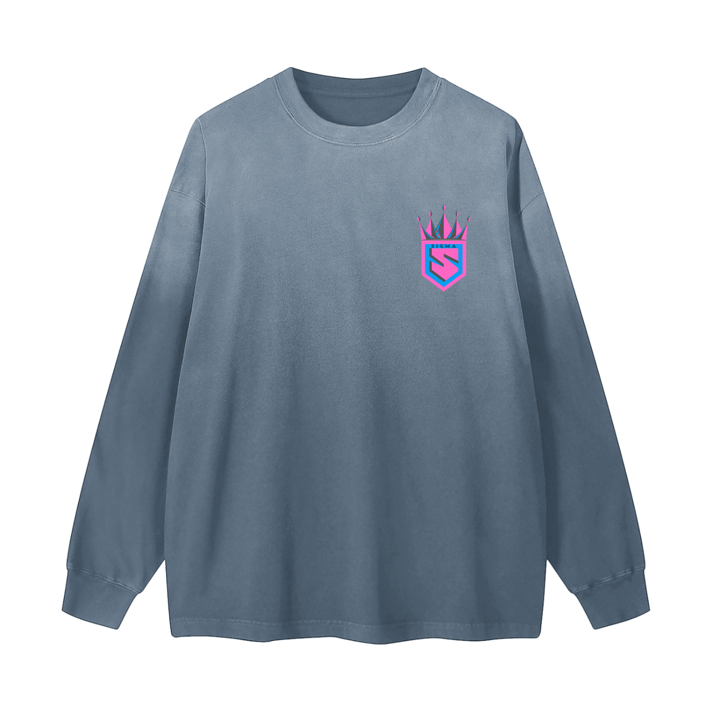 Gradient Washed Long Sleeve T-Shirt