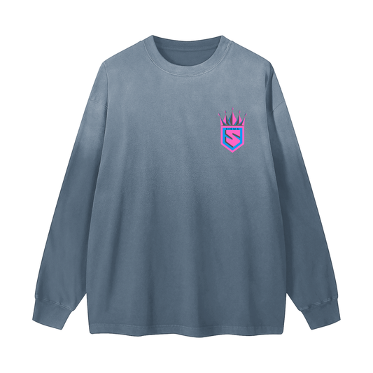 Gradient Washed Long Sleeve T-Shirt